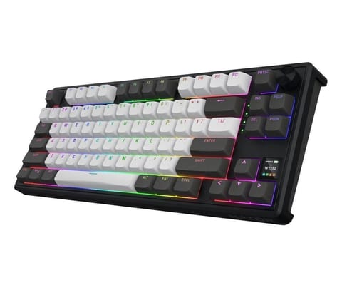 ⁨Klawiatura dla graczy Hator Skyfall 80 PRO bezprzewodowa mechaniczna szaro-czarna⁩ w sklepie Wasserman.eu