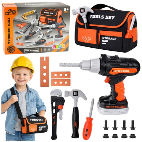⁨Zestaw Majsterkowicza Narzędzia W Torbie Wiertarko Wkrętarka 25 el.⁩ w sklepie Wasserman.eu
