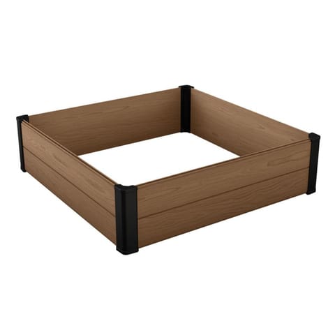 ⁨Obrzeże ogrodowe Keter Maple, Tworzywo sztuczne, Kolor brązowy, Wymiary 106x106x32, Odporne na warunki atmosferyczne, 249299⁩ w sklepie Wasserman.eu