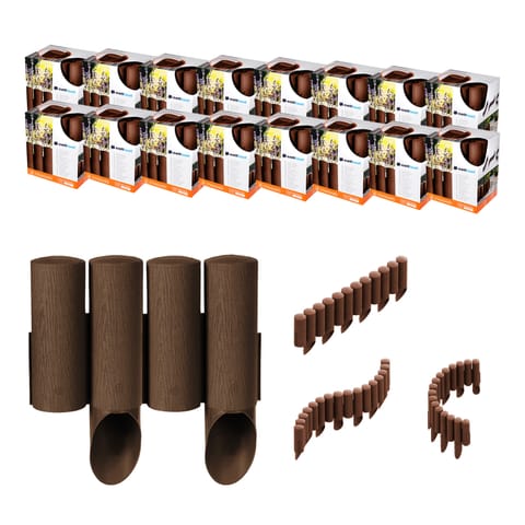 ⁨Palisada ogrodowa Cellfast Standard 4 brązowa 16szt⁩ w sklepie Wasserman.eu