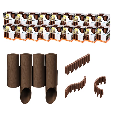 ⁨Palisada ogrodowa Cellfast Standard 4 brązowa 18szt⁩ w sklepie Wasserman.eu