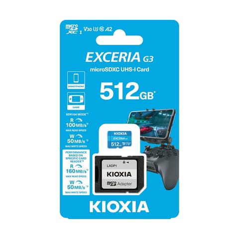 ⁨Karta pamięci microSD 512 GB UHS-I U1 Kioxia z adapterem⁩ w sklepie Wasserman.eu