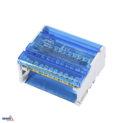 ⁨Blok rozdzielczy 60 zacisków 4x15 (11x5.3mm + 2x7.5mm + 2x9.1mm)⁩ w sklepie Wasserman.eu