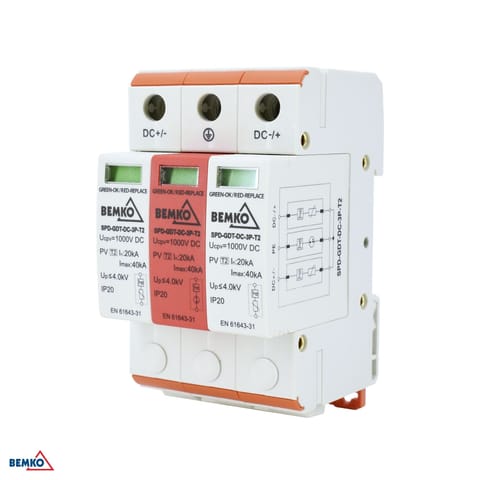 ⁨Ogranicznik przepięć 3P DC 1000V Klasa T2 SCHELINGER A53-SPD-MOV-DC-3P-T2⁩ w sklepie Wasserman.eu