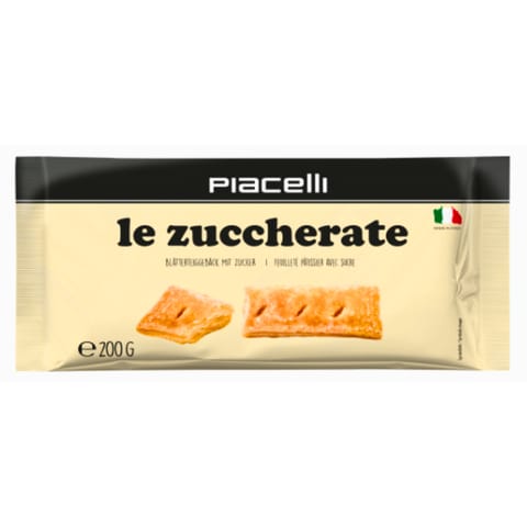⁨Piacelli Sfogliatine Zuccherate Ciaska Francuskie z Cukrem 200 g⁩ w sklepie Wasserman.eu
