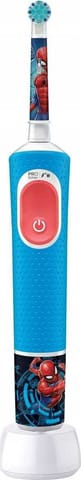 ⁨Szczoteczka soniczna BRAUN Vitality Pro Kids 103 Spiderman Blue Niebiesko-biały (D103.413.2K)⁩ w sklepie Wasserman.eu