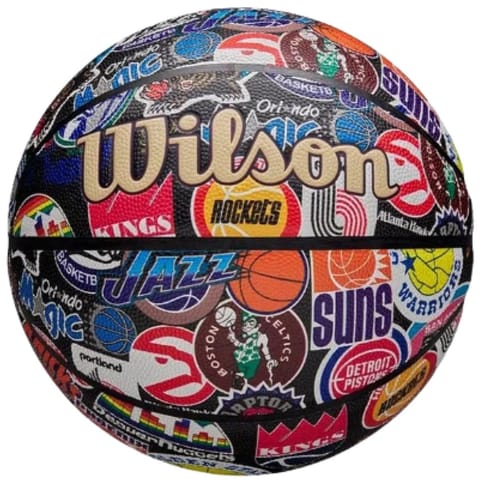 ⁨PIŁKA DO KOSZYKÓWKI WILSON NBA ALL TEAM RETRO BSKT R.7⁩ w sklepie Wasserman.eu