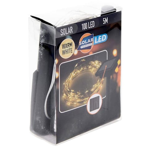 ⁨LAMPA SOLARNA ŁAŃCUCH ŚWIETLNY OŚWIETLENIE NAMIOTU PARASOLA 100LED⁩ w sklepie Wasserman.eu