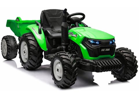 ⁨Traktor Na Akumulator HC-306 Z Przyczepą Jasno Zielony 24V⁩ w sklepie Wasserman.eu
