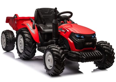 ⁨Traktor Na Akumulator HC-306 Czerwony Z Przyczepą 24V⁩ w sklepie Wasserman.eu
