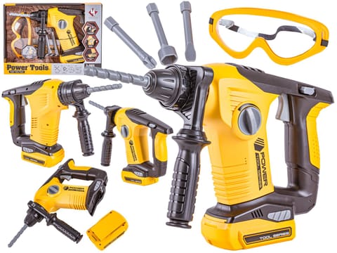 ⁨Zestaw Narzędzi Młotowiertarka Młot Wiertarka Udarowa Udar Dla Dzieci⁩ w sklepie Wasserman.eu