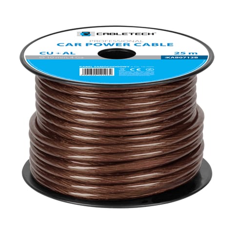 ⁨Kabel samochodowy 4Ga OD10mm CU+AL⁩ w sklepie Wasserman.eu