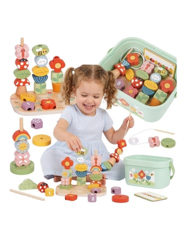 ⁨TOOKY TOY Box Edukacyjny 5w1 Magiczny Ogród Montessori⁩ w sklepie Wasserman.eu