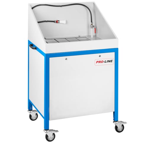 ⁨Myjka warsztatowa z obiegiem zamkniętym do części i narzędzi PRO-LINE 800 mobilna⁩ w sklepie Wasserman.eu