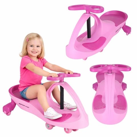 ⁨Jeździk grawitacyjny LED Swing Fix S3 świecące koła różowy⁩ w sklepie Wasserman.eu