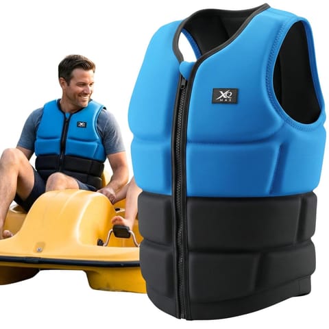 ⁨KAMIZELKA NEOPRENOWA ASEKURACYJNA SUP XQMAX R.XL BLUE/ BLACK⁩ w sklepie Wasserman.eu