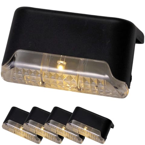 ⁨LAMPA SOLARNA NA PORĘCZ SCHODOWĄ LED 4 SZT. PRO GARDEN⁩ w sklepie Wasserman.eu