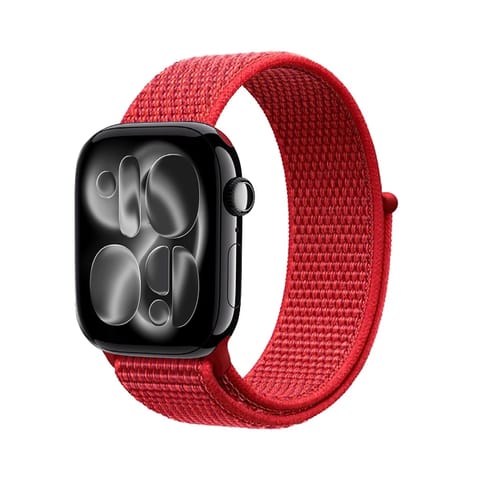 ⁨Crong Nylon - Pasek sportowy do Apple Watch 38/40/41/42 mm (Red Fusion)⁩ w sklepie Wasserman.eu