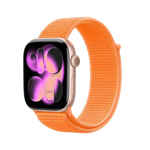 ⁨Crong Nylon - Pasek sportowy do Apple Watch 38/40/41/42 mm (Tropical Orange)⁩ w sklepie Wasserman.eu