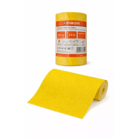 ⁨FIBOR PAPIER ŚCIERNY 120 ROLKA 115mm*2,5m   7894⁩ w sklepie Wasserman.eu