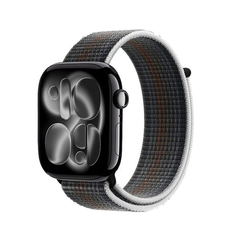 ⁨Crong Nylon - Pasek sportowy do Apple Watch 44/45/46/49 mm (Midnight Run)⁩ w sklepie Wasserman.eu