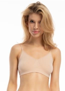 ⁨BIUSTONOSZ JULIMEX BAMBOO BRALETTE BEŻ (kolor beż, rozmiar S)⁩ w sklepie Wasserman.eu