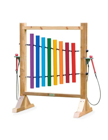 ⁨MASTERKIDZ Tęczowe Dzwonki Kolorowa Tablica Do Grania⁩ w sklepie Wasserman.eu