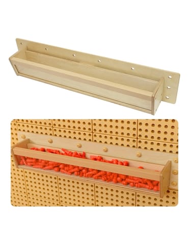 ⁨MASTERKIDZ Drewniany Pojemniczek Przezroczysta Ścianka 80 cm do Tablic Naukowo-Kreatywnych STEM⁩ w sklepie Wasserman.eu