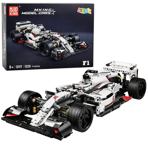 ⁨Klocki Konstrukcyjne Samochód Wyścigowy F1 Biało-Czerwony 1235 el.⁩ w sklepie Wasserman.eu