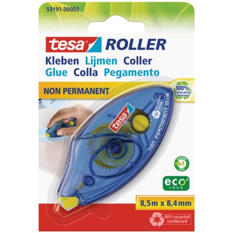 ⁨Klej w taśmie TESA ecologo 8,5m x 8,4mm non permanent 59191⁩ w sklepie Wasserman.eu