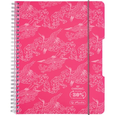 ⁨Kołozeszyt A5 80k kratka ECO PP COLORS różowy 400198751 HERLITZ⁩ w sklepie Wasserman.eu