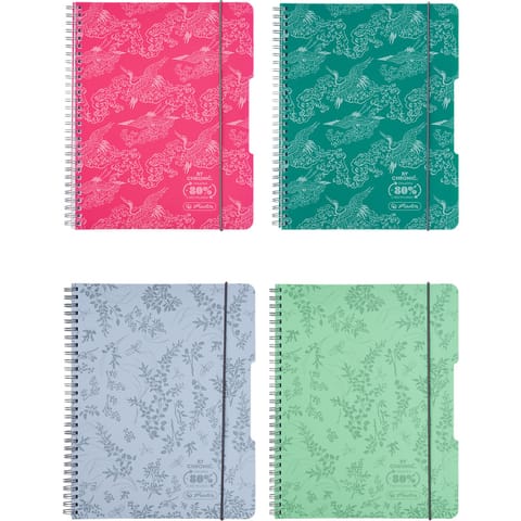 ⁨Kołozeszyt A5 80k kratka ECO PP COLORS mix kolorów 400198744 HERLITZ⁩ w sklepie Wasserman.eu