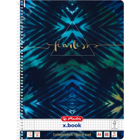 ⁨Kołozeszyt A4 80k kratka FEARLESS NEW BATIK 400173294 HERLITZ⁩ w sklepie Wasserman.eu