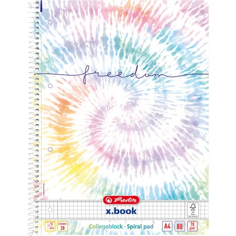 ⁨Kołozeszyt A4 80k kratka FREEDOM NEW BATIK 400173296 HERLITZ⁩ w sklepie Wasserman.eu