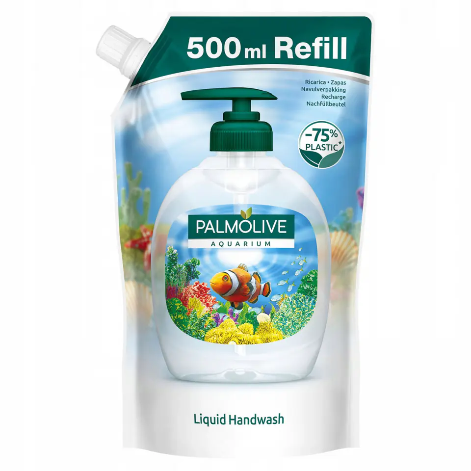 ⁨Palmolive Mydło w płynie zapas Aquarium 500ml⁩ w sklepie Wasserman.eu