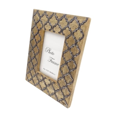 ⁨Drewniana ramka na zdjęcia - koniczynka marokańska - A-1133 - Format zdjęcia 15 x 10 cm⁩ w sklepie Wasserman.eu
