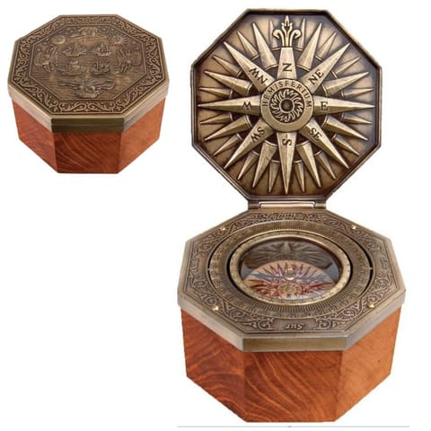 ⁨Kompas mosiężny Cardan - H43⁩ w sklepie Wasserman.eu