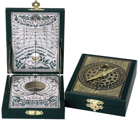 ⁨Zegar Słoneczny z Kompasem Kepler Dyptyk - Replika – H04⁩ w sklepie Wasserman.eu