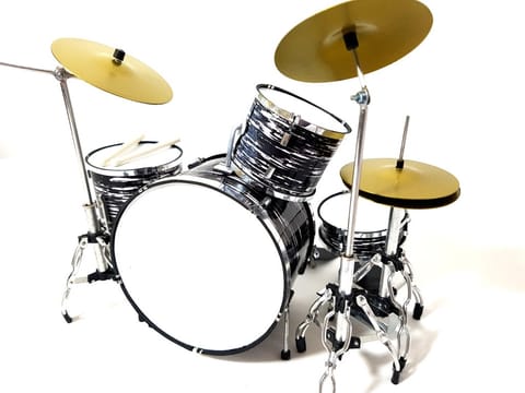 ⁨Mini perkusja czarno-biała MDR-0015 - skala 1:5⁩ w sklepie Wasserman.eu