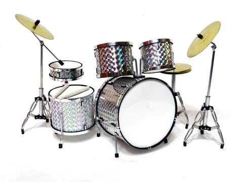 ⁨Mini perkusja silver chrome MDR-0039; skala 1:5⁩ w sklepie Wasserman.eu