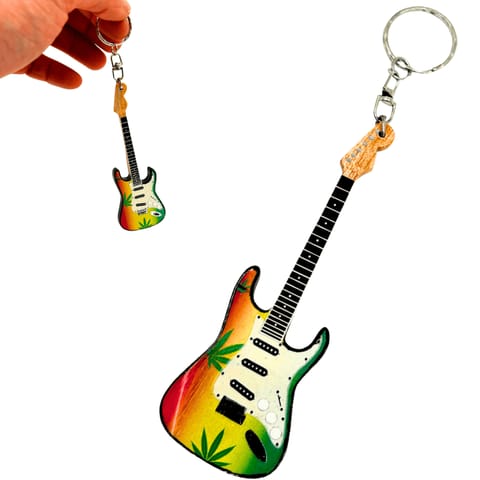 ⁨Breloczek Gitara w stylu Bob Marley Reggae Gadżet - EGK-0641⁩ w sklepie Wasserman.eu