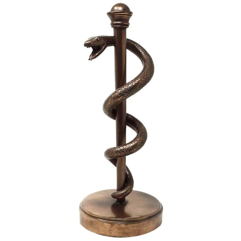 ⁨Laska Eskulapa Figurka Prezent Dla Lekarza Medyka - 30 cm Żywica - MC-9634⁩ w sklepie Wasserman.eu