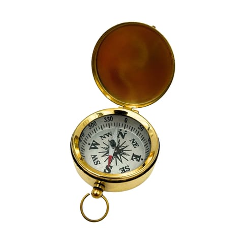 ⁨Mosiężny kompas z zamykaną pokrywą – idealny na prezent - NC1591⁩ w sklepie Wasserman.eu