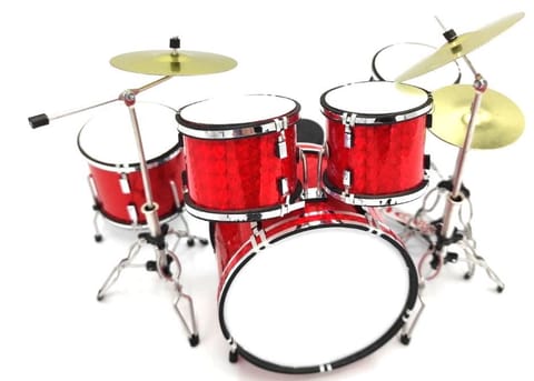 ⁨Mini perkusja czerwona MDR-0121, skala 1:5⁩ w sklepie Wasserman.eu