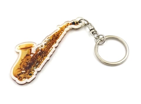 ⁨Saksofon brelok do kluczy akrylowy ACI-8034⁩ w sklepie Wasserman.eu