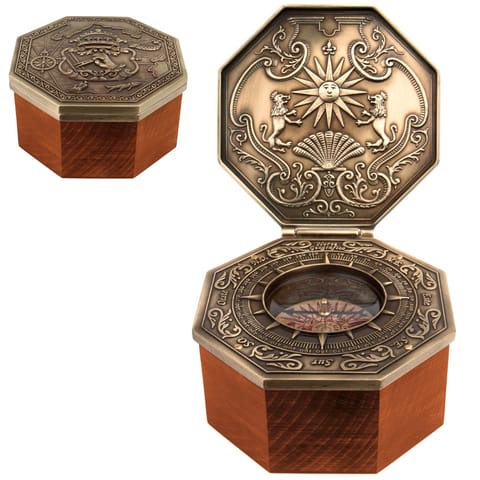 ⁨Ekskluzywny Kompas Magnetyczny Cardan -  Replika - Prezent Marynistyczny – H44⁩ w sklepie Wasserman.eu