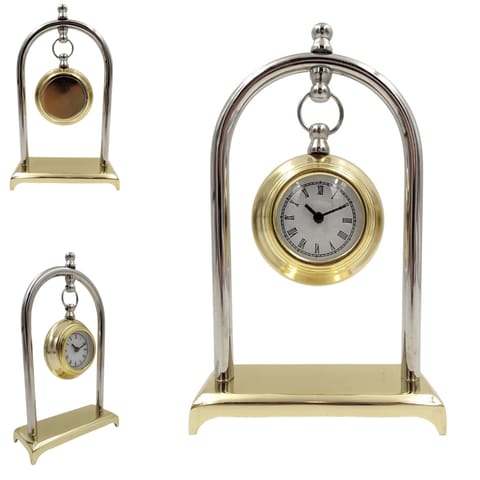 ⁨Zegar kominkowy vintage retro – dekoracyjny zegar na biurko - M02⁩ w sklepie Wasserman.eu