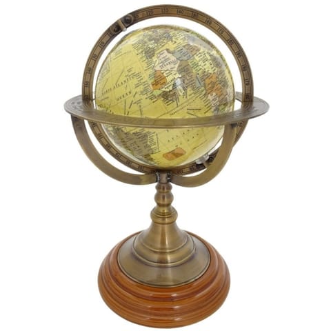 ⁨Globus dekoracyjny na mosiężnej podstawie - NC2142⁩ w sklepie Wasserman.eu