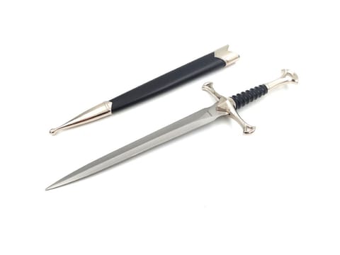 ⁨Stalowy sztylet rycerski - replika 35 cm z pochwą - SW-116⁩ w sklepie Wasserman.eu