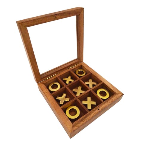 ⁨Kółko i krzyżyk w pudełku ze szklanym topem - DNU-004⁩ w sklepie Wasserman.eu